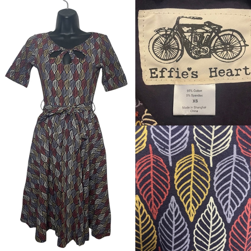 Effie’s Heart Dahlia Autumn Print Pocket Dress
